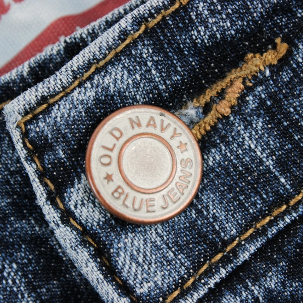 Old Navy Women's But-Cut Jeans Ultra Low Waist Stretch 100% Cotton Size 12 Short