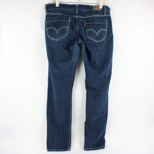 Levi's Women's 524 Too Superlow Blue Denim Jeans Size 11M