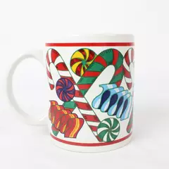 Holiday Splendor Mug Riviera Van Beers Christmas Candy Canes