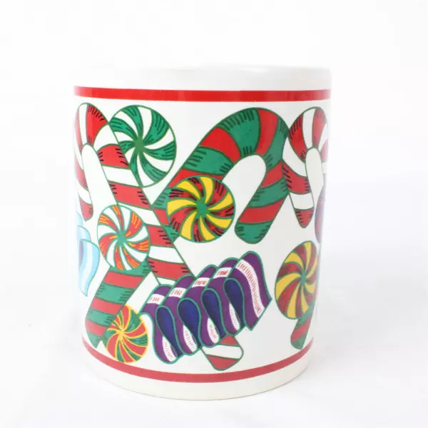Holiday Splendor Mug Riviera Van Beers Christmas Candy Canes