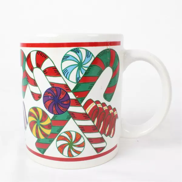 Holiday Splendor Mug Riviera Van Beers Christmas Candy Canes