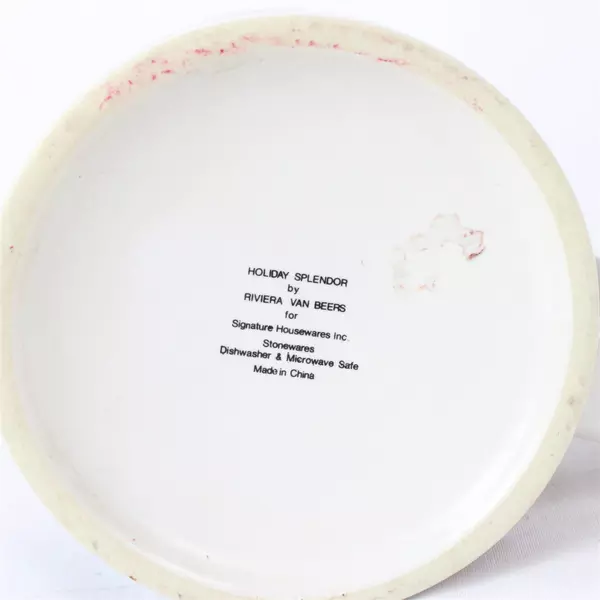 Holiday Splendor Mug Riviera Van Beers Christmas Candy Canes