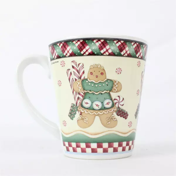 Debbie Mumm Christmas Sweet Gingerland Gingerbread Mug Sakura Oneida Cup