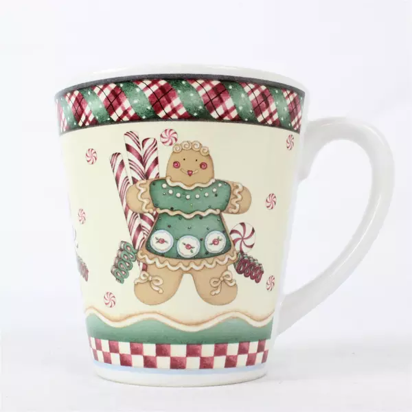 Debbie Mumm Christmas Sweet Gingerland Gingerbread Mug Sakura Oneida Cup