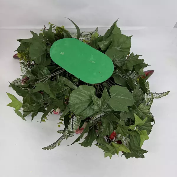 Artificial Floral Arrangement Roses Hydrangeas Lilies Greenery 27 x 22 Inches