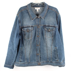 Style & Co. Medium Wash Denim Jacket Women's Size 24W