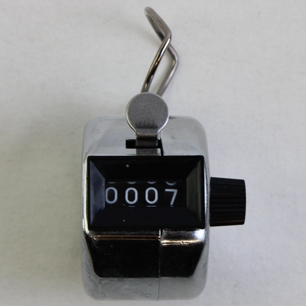 Sportline Hand Tally Counter Handheld Manual Mechanical 4 Digit Lap Clicker