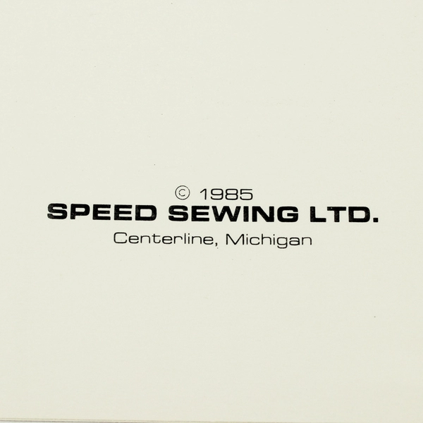 Illustrated Speed Sewing Plus . . . by Janice S Saunders 1985 Spiral Bound PB