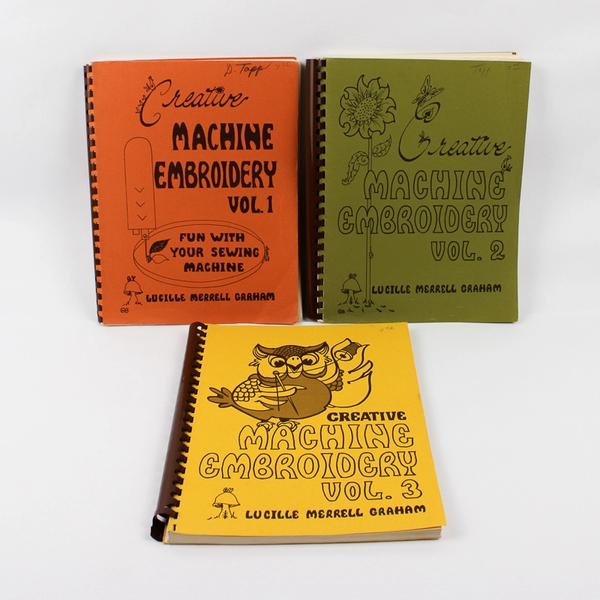 A Set of Creative Machine Embroidery Vol. 1 2 & 3 Lucille Merrell Graham Spiral