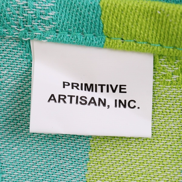 Primitive Artisan Nautical Starfish Plaid Cotton Tea Towel Coastal Decor