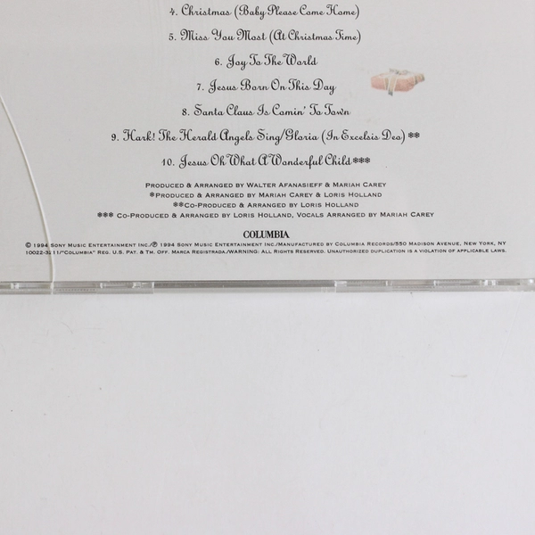 Merry Christmas CD by Mariah Carey 1994