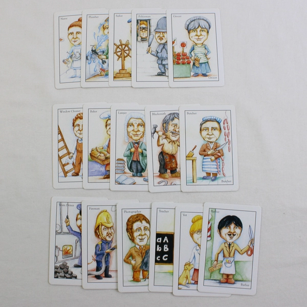 Vintage Traditional Old Maid Card Game Beautifully Illustrated 