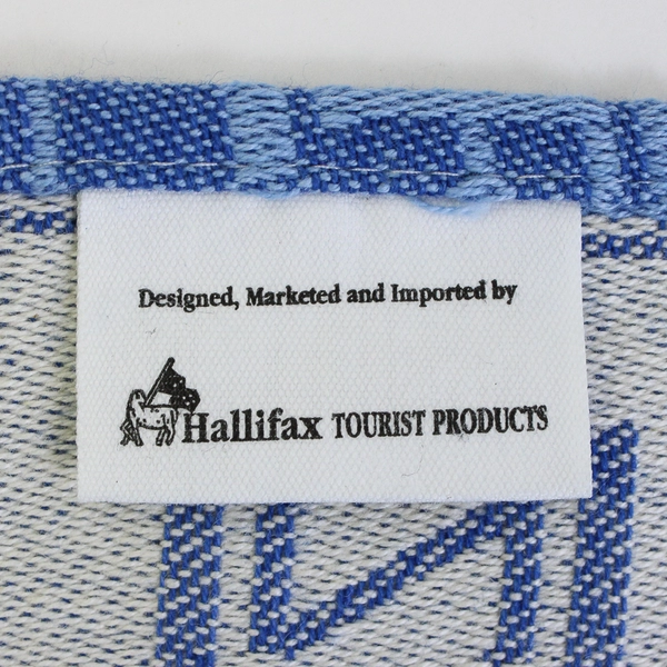 Hallifax New Zealand-Themed Blue Cotton Kitchen Towel