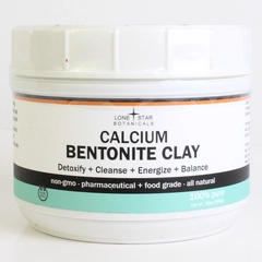 New Tub of Lone Star Botanicals Calcium Bentonite Clay 100% Pure 32 oz