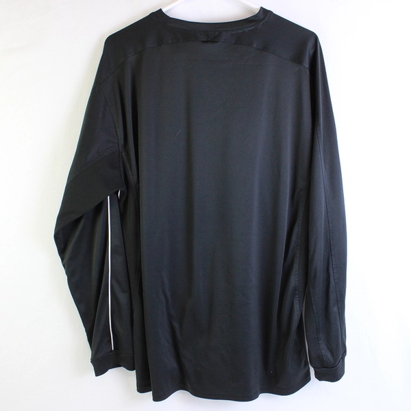 Cascade Sport Long Sleeve Black W/ White Stripe Workout Shirt Men's Size XL