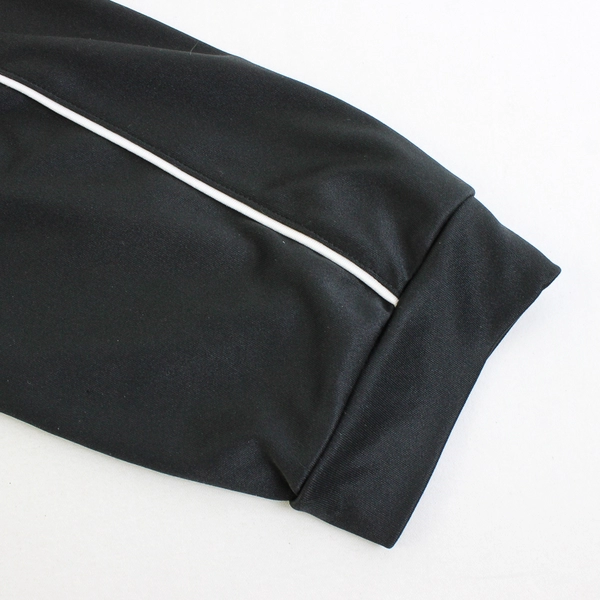 Cascade Sport Long Sleeve Black W/ White Stripe Workout Shirt Men's Size XL