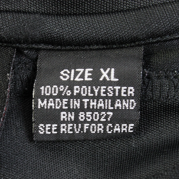 Cascade Sport Long Sleeve Black W/ White Stripe Workout Shirt Men's Size XL