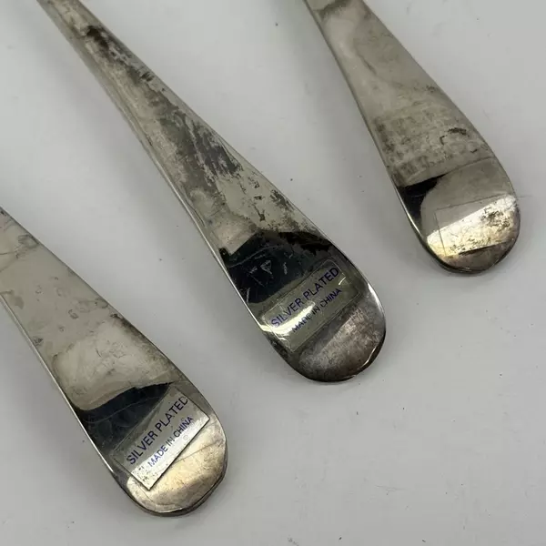 3 Piece Silver Plated Salad Fork And Spoon Set Made In China