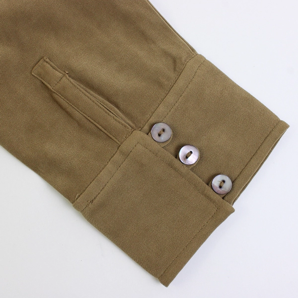 La Cabana Long Sleeve Button Up Shirt Solid Brown Color Womens Size XXL