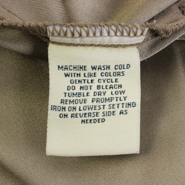 La Cabana Long Sleeve Button Up Shirt Solid Brown Color Womens Size XXL