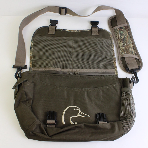 Mossy Oak Ducks Unlimited Camo Hunting Shoulder Bag Adjustable Strap Ammo Loops