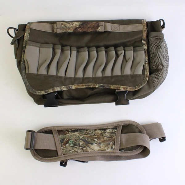 Mossy Oak Ducks Unlimited Camo Hunting Shoulder Bag Adjustable Strap Ammo Loops