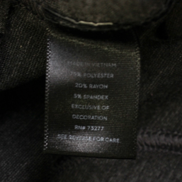 Simply Vera Vera Wang Square Pattern Gray Dress Pants Skinny Women's Size XL