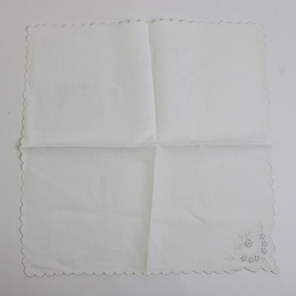 Lot of 7 Vintage White Cutwork Napkins Fabric Upcycling FLAWED