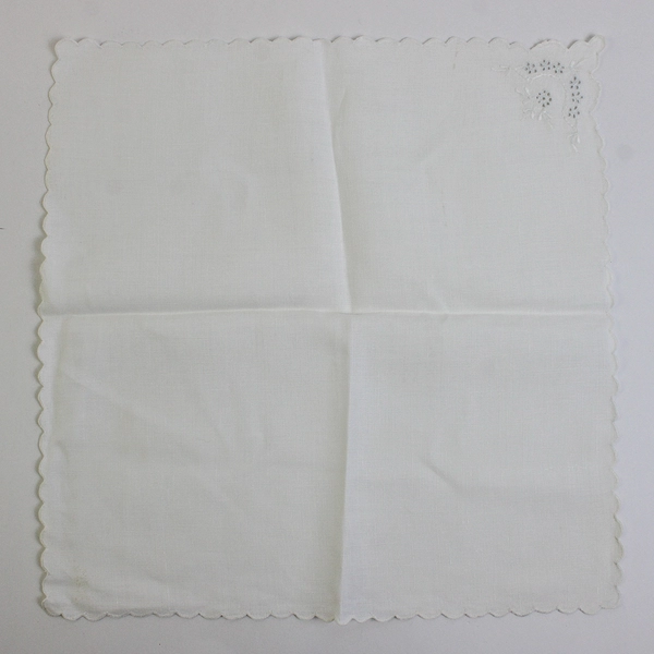 Lot of 7 Vintage White Cutwork Napkins Fabric Upcycling FLAWED