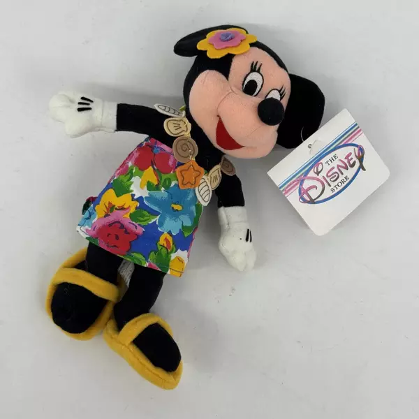 Disney Store & Theme Parks Minnie Mouse Tropical Island Bean Bag Plush