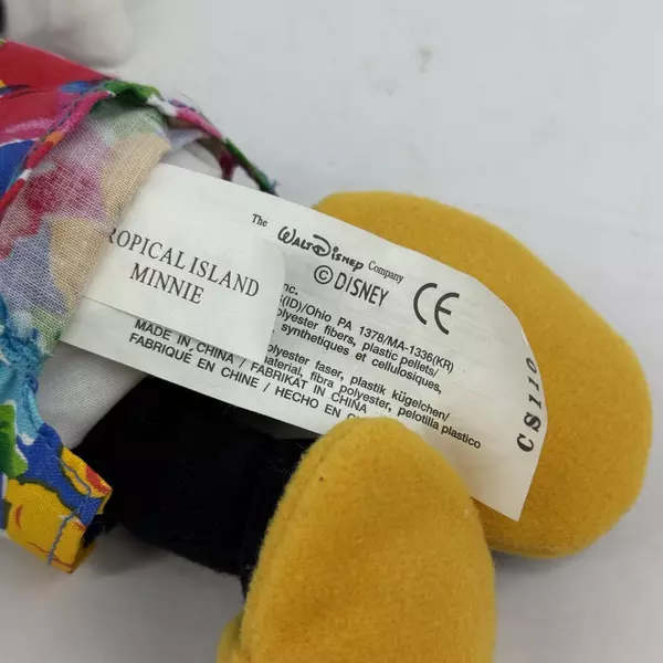 Disney Store & Theme Parks Minnie Mouse Tropical Island Bean Bag Plush