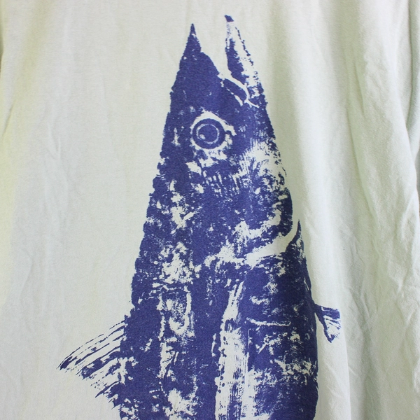 Gildan Unisex XL Green Shirt with Fish Printed on Front and Back