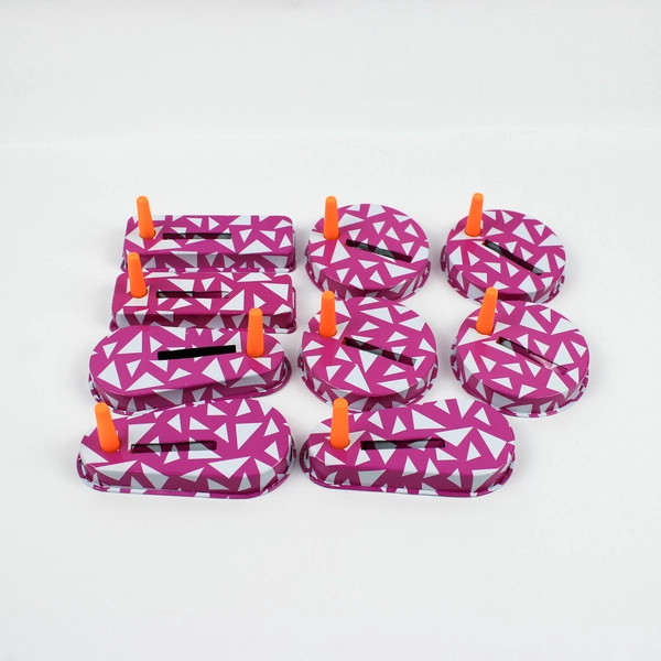 Lot of 9 Oriental Trading Co. Pink Noisemakers New Years Birthday Party Favors