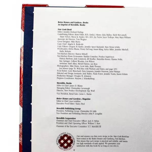 Better Homes and Gardens New Cook Book 11th Edition 1996 Hard Cover