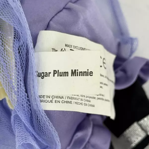 Disney Store Sugar Plum Minnie Mouse 9" Plush Bean Bag Toy with Tags