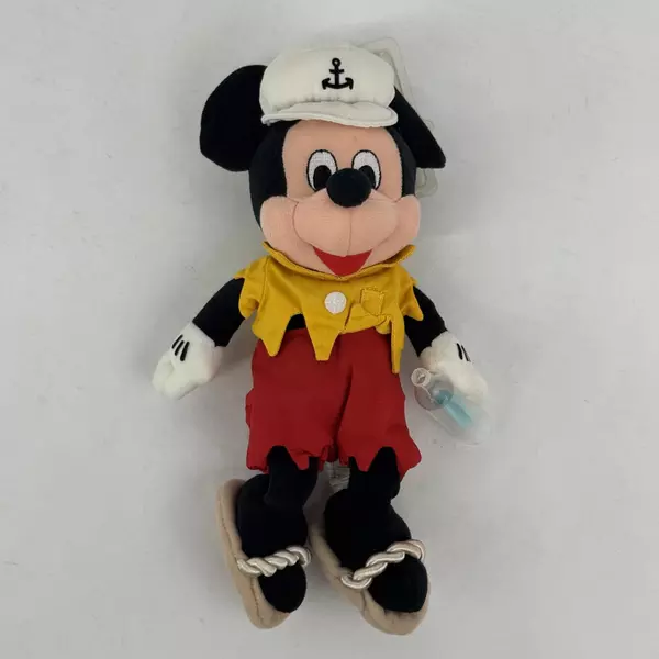 Disney Store Ship Wrecked Mickey Mouse Mini Bean Bag Plush