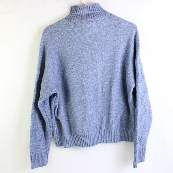 Madison + Hudson Periwinkle Purple Quarter Zip Sweater Long Sleeve Women's XL