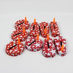 Lot of 9 Oriental Trading Co. Red Noisemakers New Years Birthday Party Favors