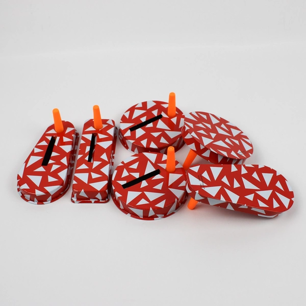 Lot of 9 Oriental Trading Co. Red Noisemakers New Years Birthday Party Favors