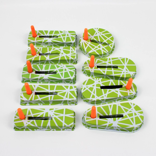 Lot of 9 Oriental Trading Co. Green Noisemakers New Years Birthday Party Favors