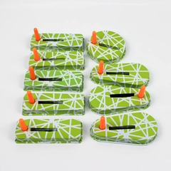 Lot of 9 Oriental Trading Co. Green Noisemakers New Years Birthday Party Favors