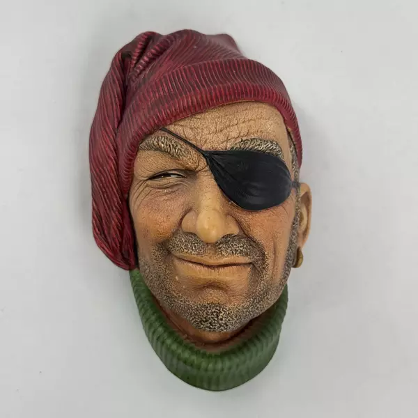 Vintage Bossons Of Congleton England Smuggler Face Chalkware Plaque