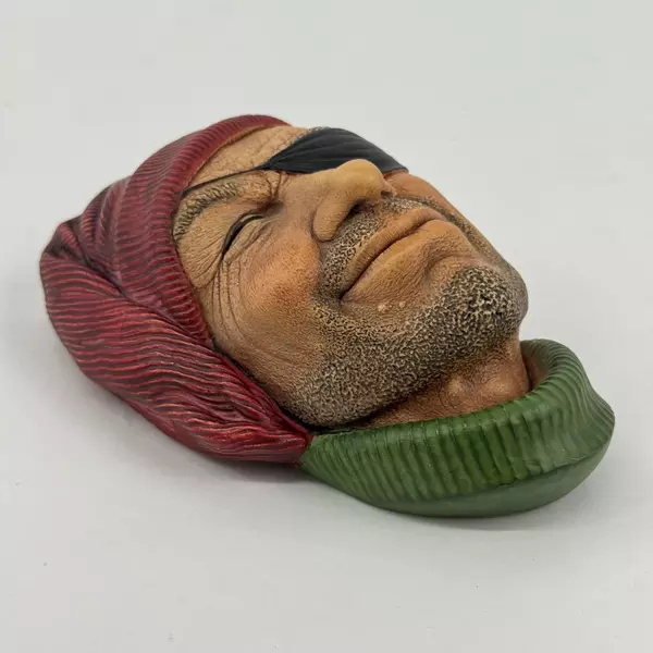 Vintage Bossons Of Congleton England Smuggler Face Chalkware Plaque