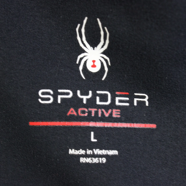 Spyder Active Solid Black Color Leggings W/ Pockets Women's Size L