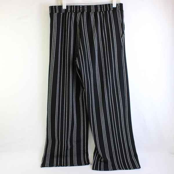 Hot Miss Black & White Patterned Loose Fit Pants Elastic Waist Womens Size 1X