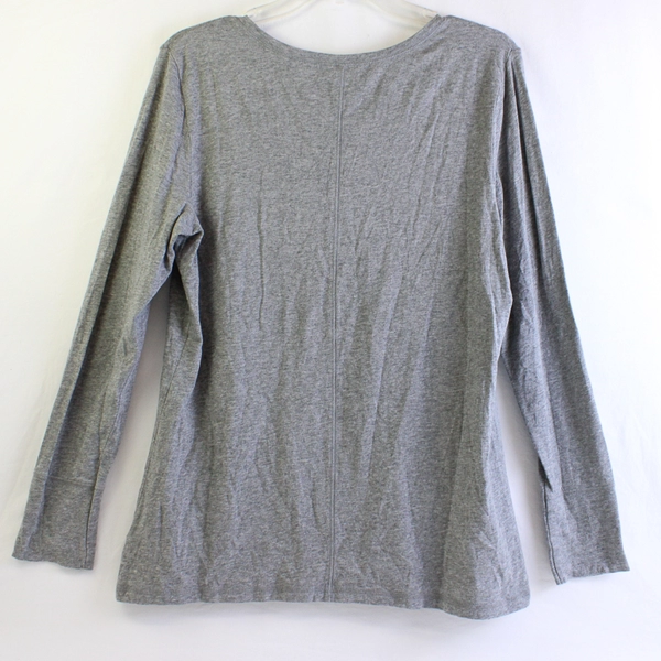 A New Approach Gray Long-Sleeve T-Shirt Women's Size Large