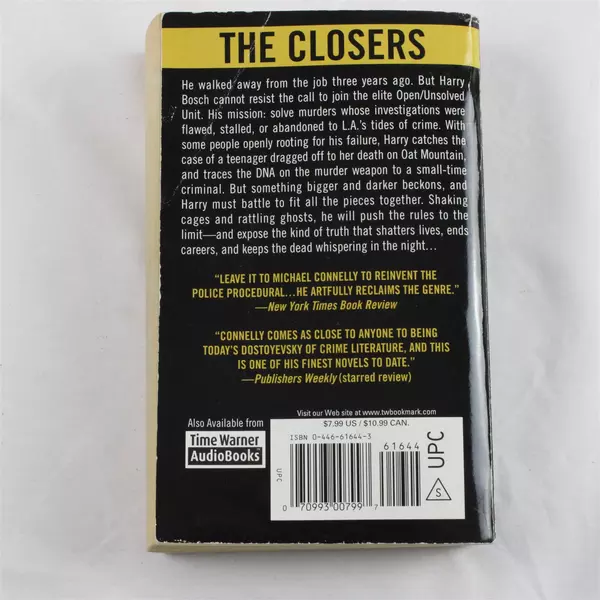 The Closers Paperback Book by Michael Connelly Good Pre-Owned Condition
