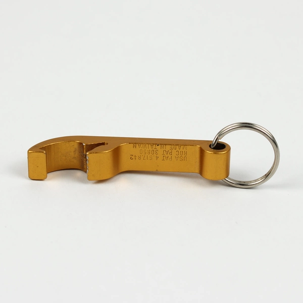 Vintage Reno Casino Golden Bottle Opener Keychain Harold's Club