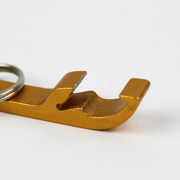 Vintage Reno Casino Golden Bottle Opener Keychain Harold's Club