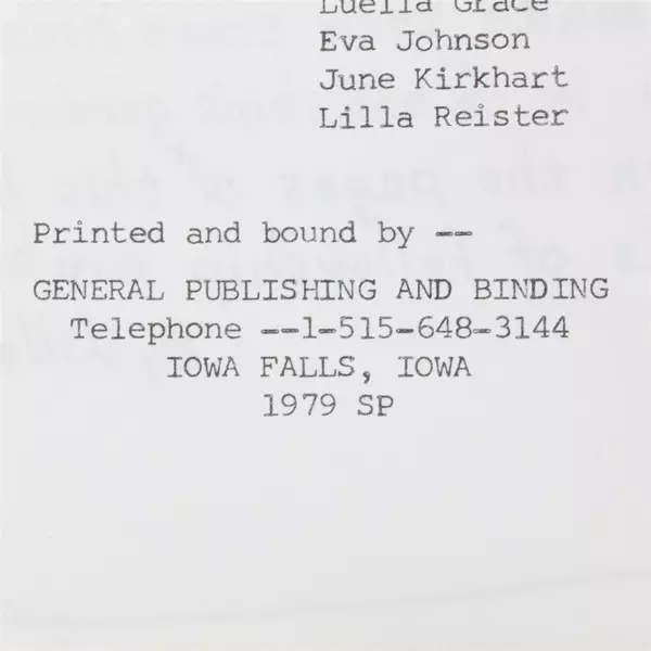 Our Favorite Recipes Cookbook: Springfield Lutheran Iowa Falls 1979 Spiral Bound